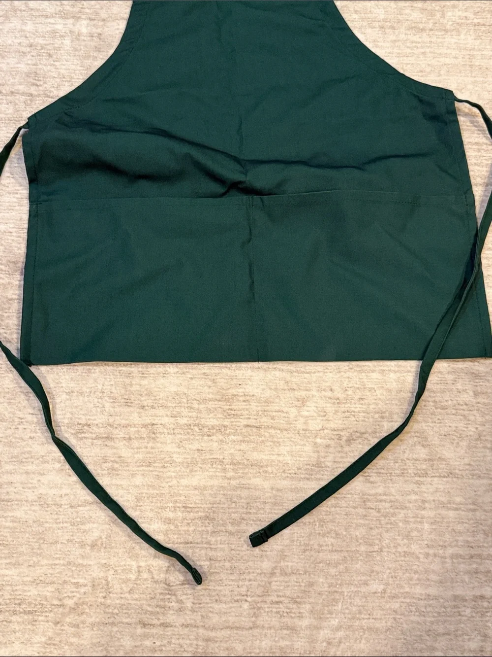 Unbranded Dark Green Kitchen Apron with Front Pockets